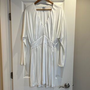 Halston Heritage White Long Sleeve Dress
